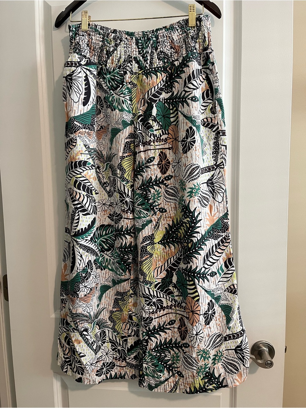 Tahari Woman’s XL Floral Palazzo Flowy Pants with Pockets